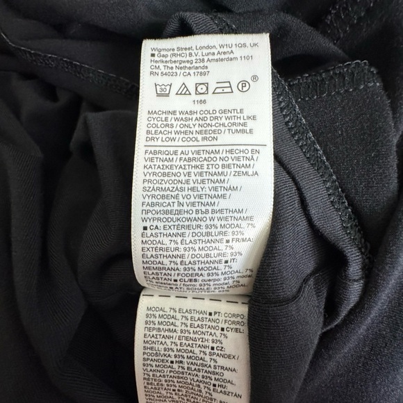 Athleta Santorini Cinch Dress Solid Black‎ Sleeveless Midi Size Small Petite - Picture 14 of 16